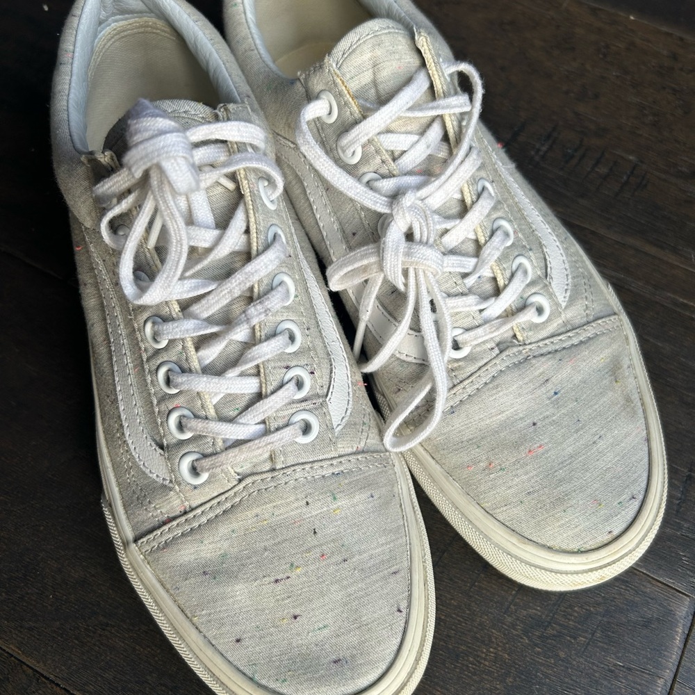 Vans Gray Sneakers with White Accents